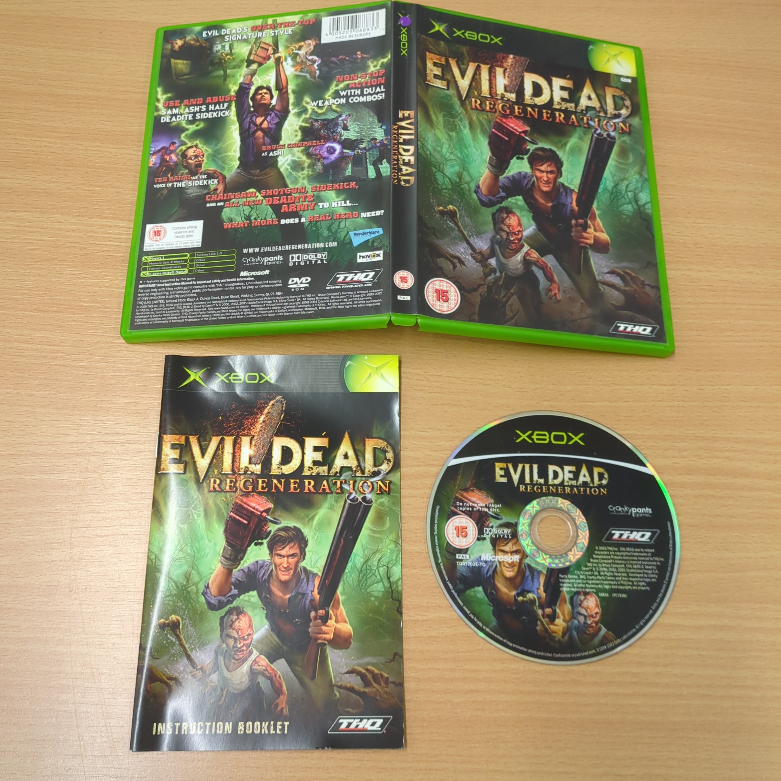 Evil Dead: Regeneration original Xbox game Evil Dead: Regeneration original Xbox game